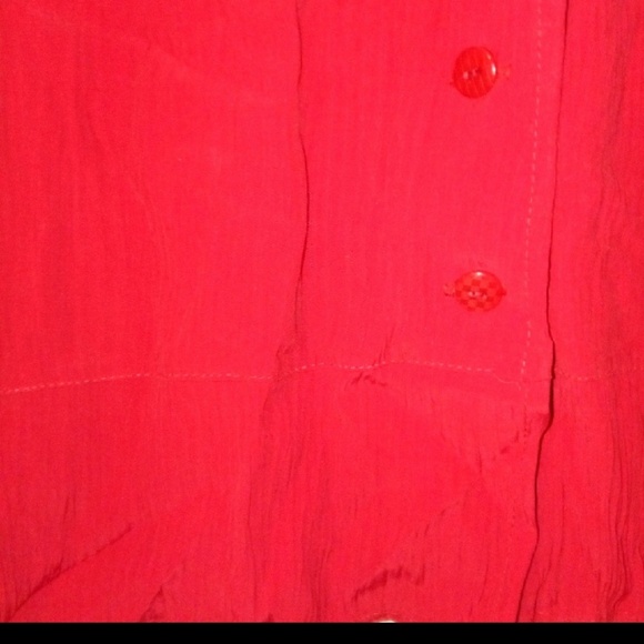 Cactus Flower M Vintage Red Maxi Dress & Jacket Set - Picture 3 of 5